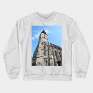 Brasov Black Church view Crewneck Sweatshirt